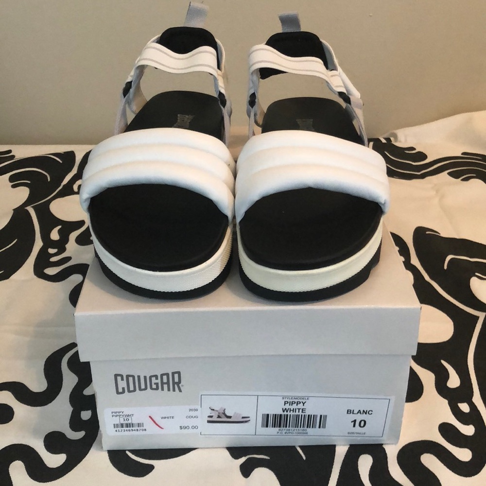 Cougar Pippy Platform Sandal White Size 10